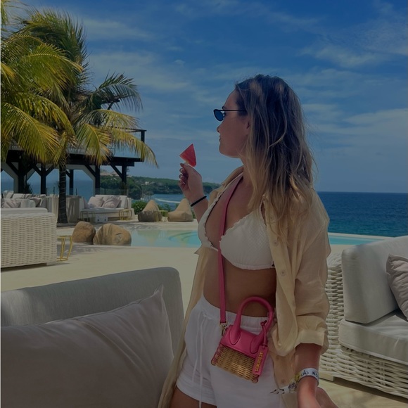 Jacquemus Le chiquito Osier Bag raffia and leather mini - Picture 3 of 8